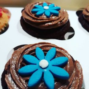 cupcake con fiori