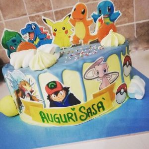 pokemon drip cake