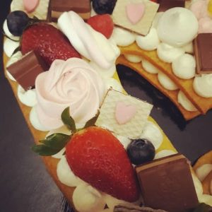 tart cream con frutta