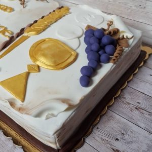 torta battesimo in pasta di zucchero