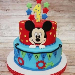 torta topolino in pasta di zucchero