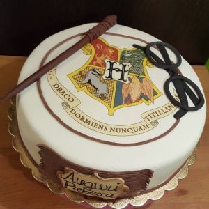 torta harry potter in pasta di zucchero