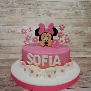 torta minie in pasta di zucchero