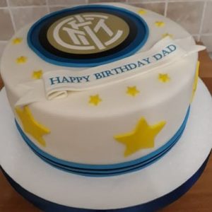 torta inter n in pasta di zucchero