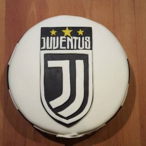 torta juventus in pasta di zucchero