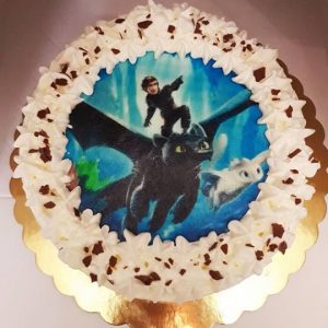 torta in panna cialda dragon trainer