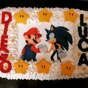 torta in panna super mario