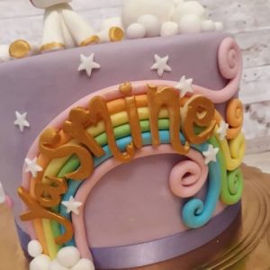 unicorncake in pasta di zucchero