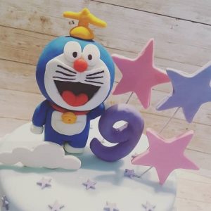 torta doraemon in pasta di zucchero