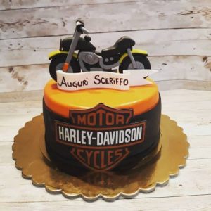 torta harley in pasta di zucchero
