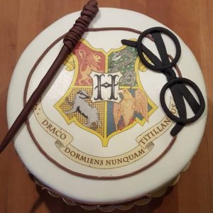 torta harry potter in pasta di zucchero