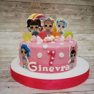 torta lol surprise in pasta di zucchero