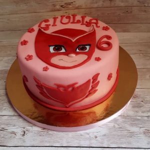 torta pjmask in pasta di zucchero