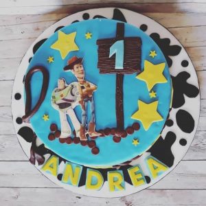 torta toy story in pasta di zucchero