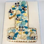 cream tart primo compleanno topolino